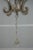 Silver Designer 6 Arm Chandelier W. Beaded Trim For Sale In Philadelphia - Image 6 of 9
