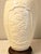 1980s Blanc De Chine Table Lamp Base White Porcelain Chinoiserie Chrysanthemum Relief Patinated Brass Base Grandmillenial Cottage Accent Decor For Sale In Savannah - Image 6 of 13