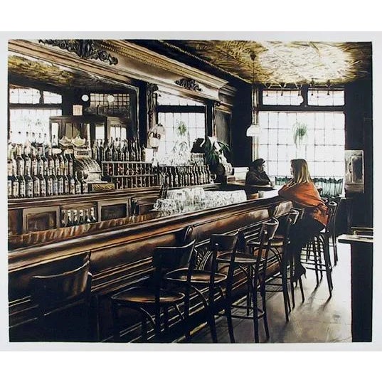 Harry McCormick "The Landmark Tavern" Serigraph For Sale