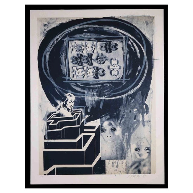 Nani Tedeschi, Woman in Labyrinth, Original Lithograph, 1971 For Sale