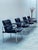 Set of 4 very solid and comfortable office leather armchairs from the 8400 series by Jorgen Kastholm for Kusch & Co.,...