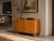 Swedish Mid-Century Modern, Dresser or Chest of Drawers, Elm, Brass, Sweden, 1940s A single dresser designed and produced...