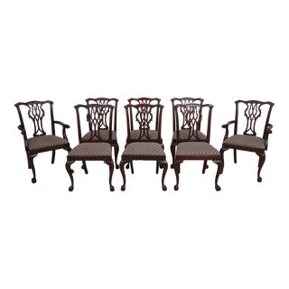 Set of 8 Councill Craftsmen Ball & Claw Mahogany Dining Chairs For Sale