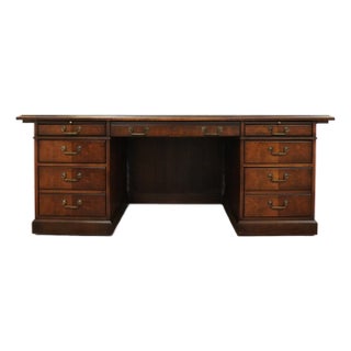 Vintage Kimball Traditional Executive Partner’s Desk For Sale