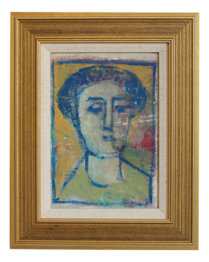 Florentine School Artist, Hidden Portraits XVI, 1990s, Acrylic on Canvas, Framed
