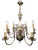 Flemish Brass 2-Tier Chandelier with 10 Branches For Sale