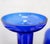 Vintage Handblown Cobalt Blue Glass Vases, Set of 2 For Sale - Image 4 of 12