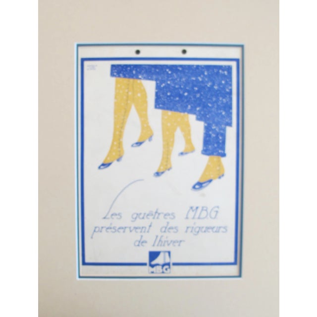 Art Deco French Art Deco Advertising Cartoon For Sale - Image 3 of 3