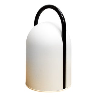 Tender Glass and Metal Table Lamp by Lanciani Romolo for Tronconi, 1980s For Sale