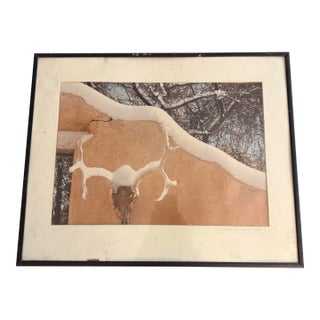 David Dohono Winter in My Patio 1989 Signed Photography Framed Listed Artist For Sale
