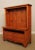 High Quality Hand Crafted Solid Pine Wood TV Console with Dovetailed Drawers Pull Out Swivel Surface