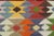 Vintage Turkish Kilim Rug-5′6″ × 7′10″ For Sale - Image 9 of 13
