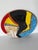 Ink Blue 1980s Lois Barton Hand-Painted Figurative Modernist Art Ceramic Decorative Plate For Sale - Image 8 of 10