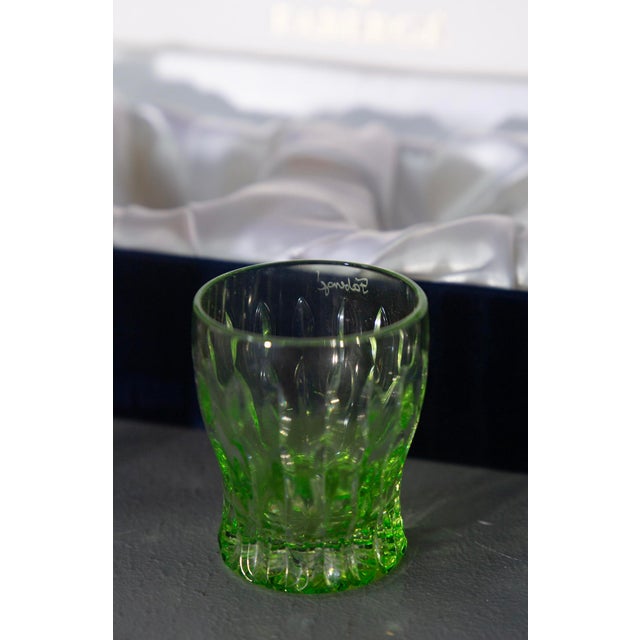 Glass Crystal Vodka Nazdrovia Shot Glasses from Imperial Faberge, 2000s For Sale - Image 7 of 11
