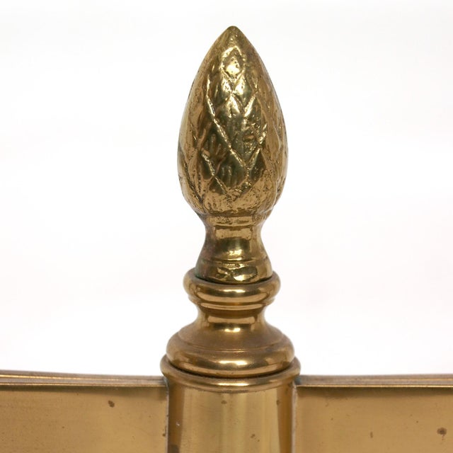 Glass French Neoclassical Style Brass and Glass Coffee Table For Sale - Image 7 of 10