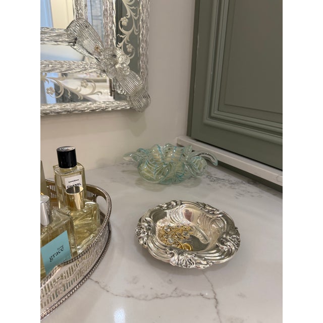 1960s Murano Art Glass Bowl With Gold Aventurine For Sale - Image 5 of 8
