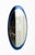 Blue Mid-Century Modern Oval Blue Wall Mirror by Metalvetro Galvorame, Italy, 1970s For Sale - Image 8 of 14