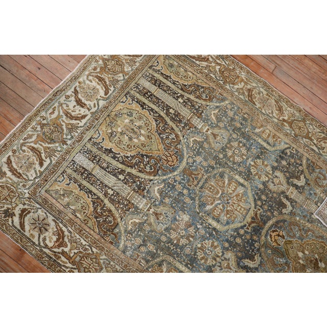 Captivating Antique Persian Senneh Rug - 4'2" x 5'10" For Sale - Image 4 of 6