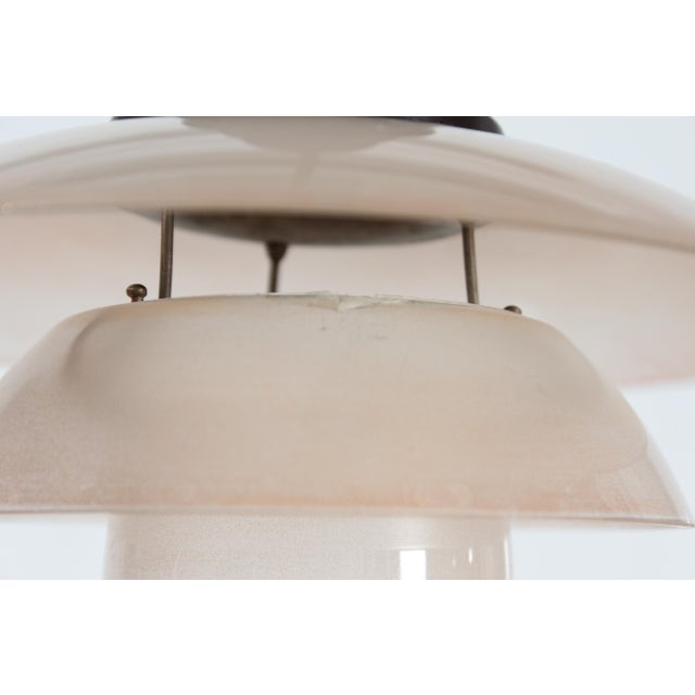 Art Deco Rose-Grey Glass Shades Pendant Light by Poul Henningsen for Louis Poulsen, Denmark, 1930s For Sale - Image 10 of 17