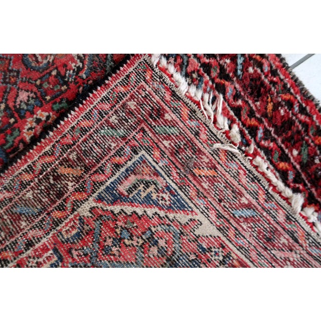 Persian 1920s, Distressed Antique Persian Hamadan Runner 2.8' X 9.11' For Sale - Image 3 of 12
