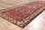 Red Late 19th Century Persian Karaja Heriz Rug, 03'07 X 11'10 For Sale - Image 8 of 10