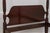 1980s Councill Craftsmen Queen Size Mahogany Rice Carved Poster Bed For Sale - Image 5 of 18