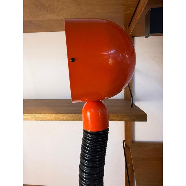 Black Danish Orange and Black Clamp Lamp For Sale - Image 8 of 11