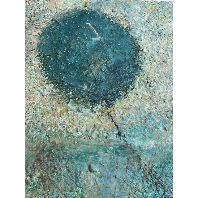 Contemporary Girl With Blue Balloon 2005 Large Statement Piece Oil Painting by Zaza Khabuliani, Original, Signed For Sale - Image 3 of 12