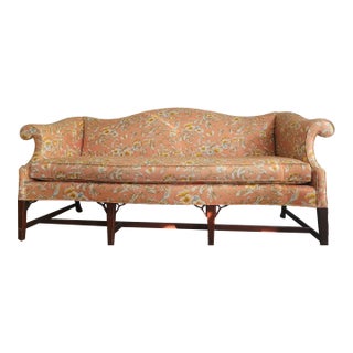 Vintage Floral & Bird Sofa. Hickory Chair Brand| Grandmillennial Hollywood Regency Statement Piece For Sale