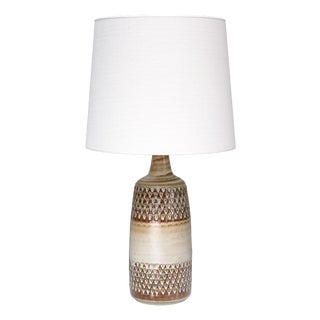 Large Ceramic Relief Table Lamp by Einar Johansen for Søholm Stoneware, Denmark, 1960 For Sale