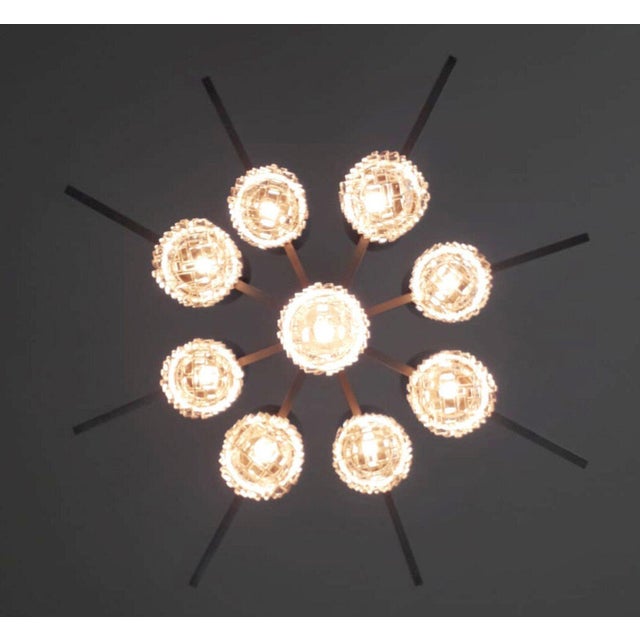 Italian Vintage Italian Chandelier/Pendant by Gaetano Sciolari, Italy, 1970's. For Sale - Image 3 of 8