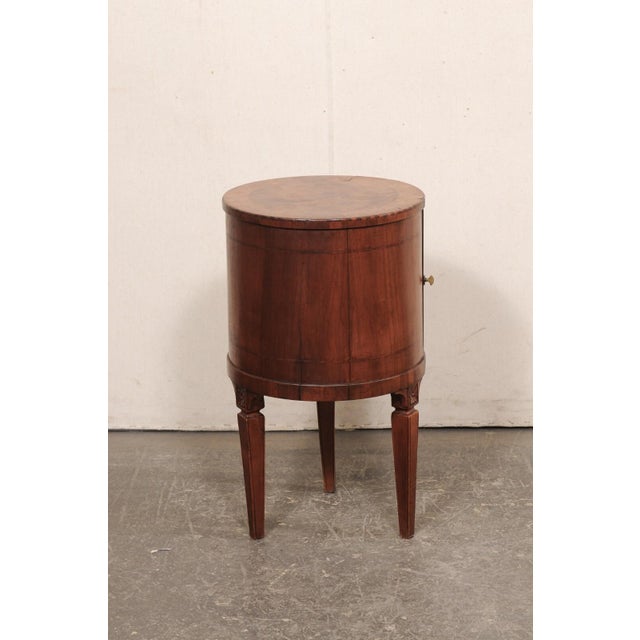 Mid 20th Century Mid 20th Century French Cylindrical Wooden Side Chest For Sale - Image 5 of 9