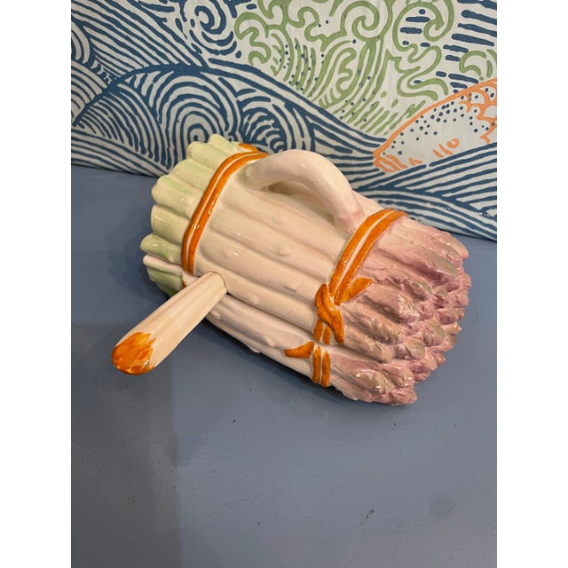 This is the perfect little piece to add to your majolica collection. It is handpainted and signed on the bottom. The spoon...