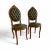 Louis XVI Style Green Leather Chairs, Set of 2 For Sale - Image 6 of 7