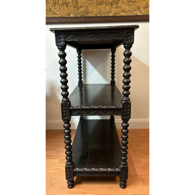 Brown 19th Century English Oak Bookshelf or Etagere For Sale - Image 8 of 8