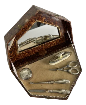 800 Silver Manicure Set, 1930s, Set of 5