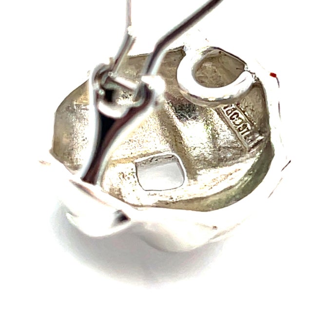 Tiffany and Co. Late 20th Century Tiffany & Co Large Love Knot Earrings Sterling Silver Estate, A Pair For Sale - Image 4 of 13