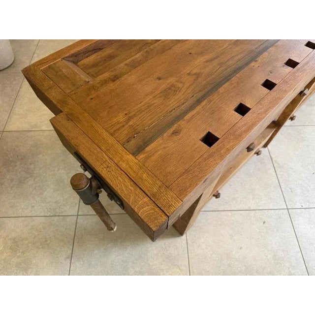 Rustic Workbench in Wood For Sale - Image 9 of 16