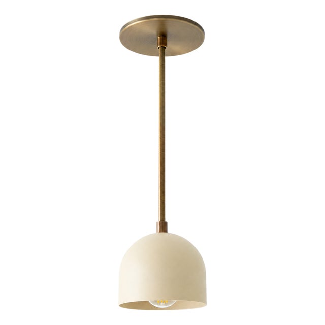 Minimalist Dome Pendant Light, Brass Kitchen Island Lighting, Modern Ceiling Hanging Lamp, Brass Pendant Fixture, E26 E27 Custom Drop Light For Sale