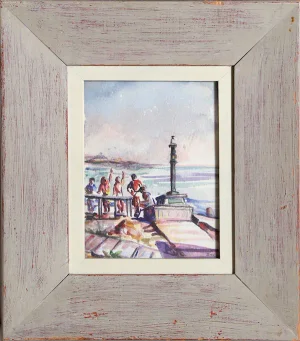 Edith Bry, "Fire Island 1," Watercolor Painting
