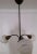 Metal Vintage Pendant Lamp with White Lacquered Glass Shades, 1970s For Sale - Image 7 of 8