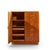 Dyrlund Mid Century Danish Teak Armoire Highboy Dresser For Sale - Image 9 of 10