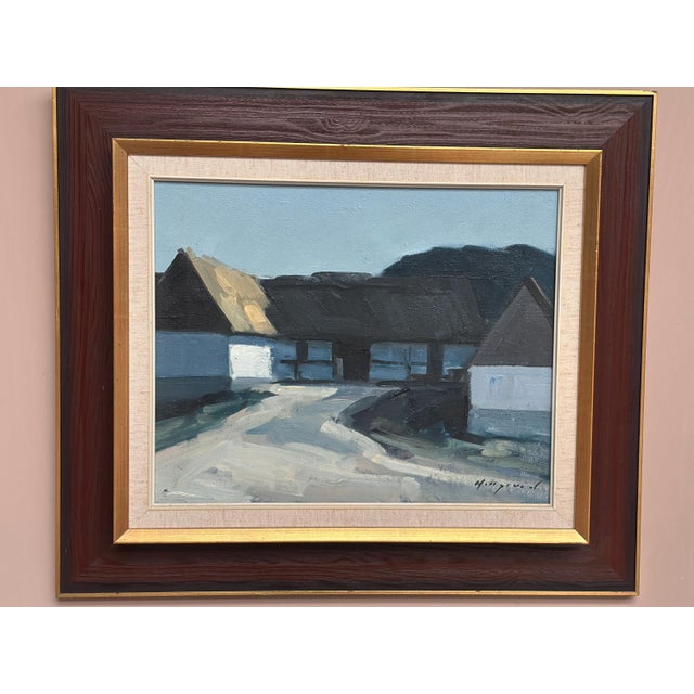 Bengt Hillgrund, Skånegård, 1960s, Oil on Canvas, Framed For Sale - Image 4 of 18