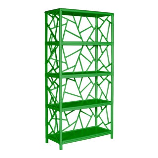 Tiffany Etagere in Bright Green For Sale