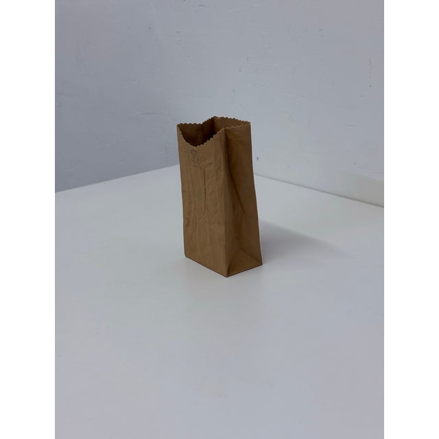 1970s Michael Harvey Ceramic Brown Paper Bag Pop Art Sculpture, 1970s For Sale - Image 5 of 12