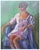 Portrait of a Woman in Purple - Parisian Art Deco Female Figurative Colorful and quirky art deco style figure painting of...