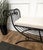 Italian Metal Iron Bench with Roll Arm, 1960s For Sale - Image 6 of 11