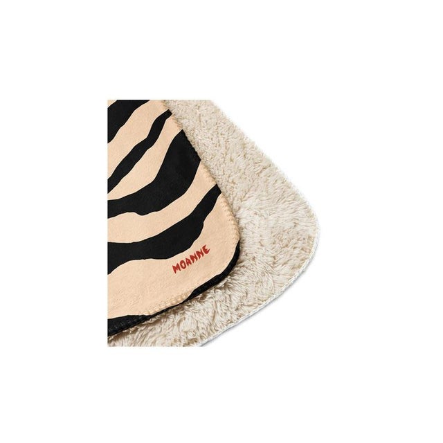 Boreal Blanket in Zebra Pattern by Moanne For Sale - Image 4 of 5