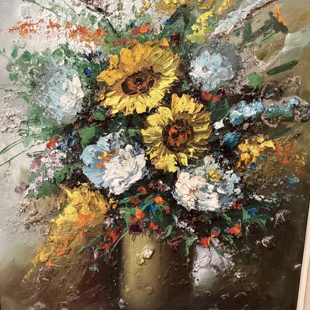 1960s Vintage Original Robert Helman Vibrant Color Still Life Oil Painting Signed, Framed For Sale - Image 12 of 12