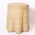 Mid-Century Modern Pair of Round Ghost Drapery Woven Reed Stands For Sale - Image 3 of 7